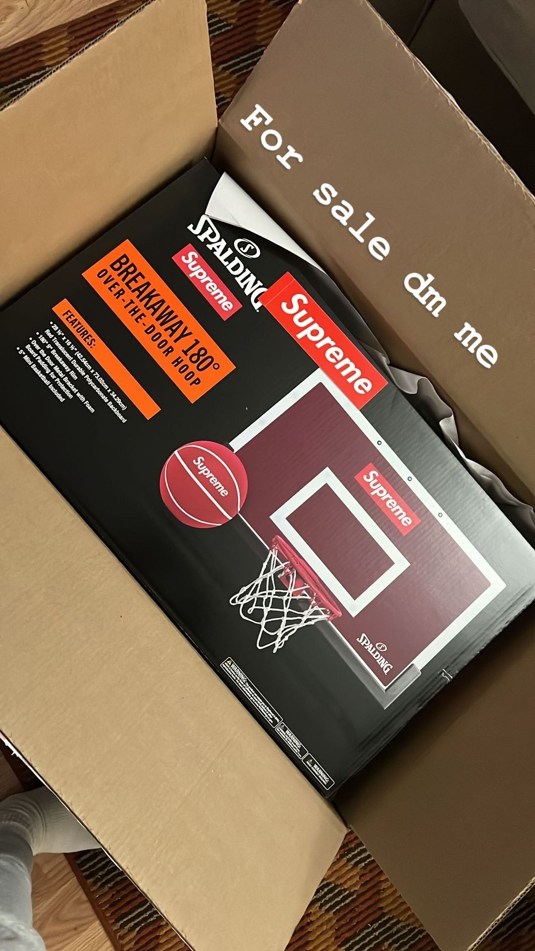 Supreme®/Spalding® Mini Basketball Hoop