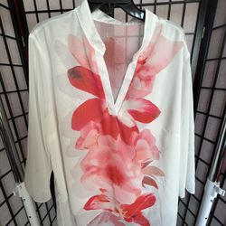 Floral Sheer Blouse