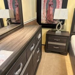 Bed frame + Side table