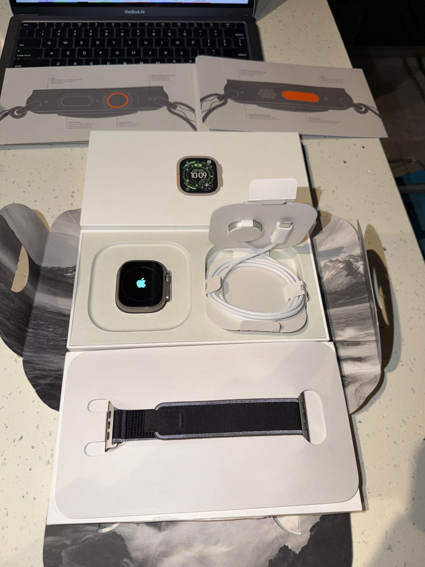 Apple watch ultra 3 GPS+CELL new open box 100% battery full set box and og accessories 500$ FIRM PRICE