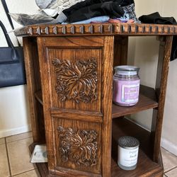 Retro Wood Circle Table