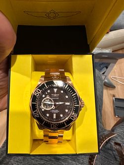 INVICTA Pro Diver Men 47mm Stainless Steel Rose Gold Brown dial Automatic