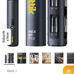 Fanttik NEX S1 Pro Cordless Screwdriver Kit - New Sealed