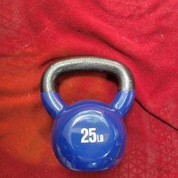 NEW. 25LB  RUBBER COATED KETTLEBELL  STEEL HANDLE. 
11525 S HALSTED dunkin donuts
30$  CASH ONLY  AS IS