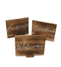 Wood signage