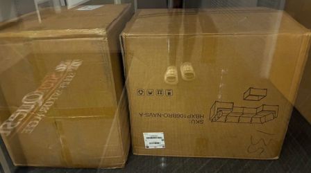 FREE DELIVERY- NEW IN Boxes 6Pcs 115”55” L Sectional Wicker Sofa Sets