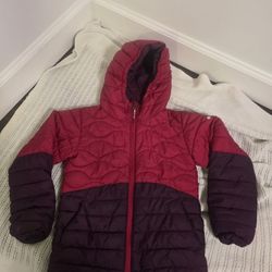 Columbia Jacket Full Zip Puffer Panel Red  Purple Size XS