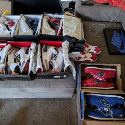 Jordan Retro Shoes ((Used And New)) All Size 10.5 + 2- New Balance Size 10.5...((SOLD AS A BUNDLE )) 