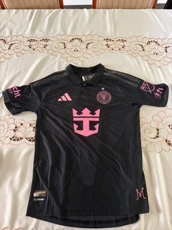 Custom Inter Miami Black Jersey – Messi #10 – MLS – Sizes L & XL