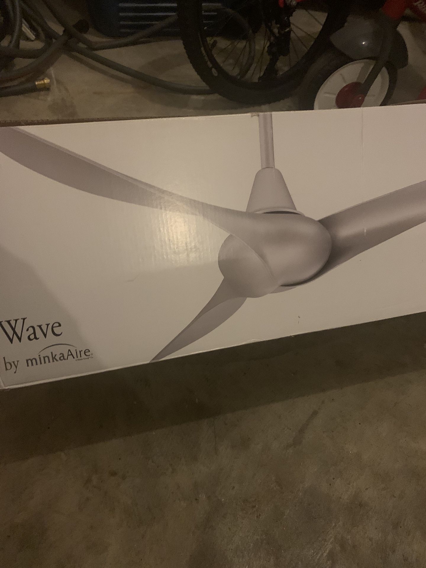 Minka-Aire F843-WH Wave 52'' 3 Blade Ceiling Fan with Remote Control, White