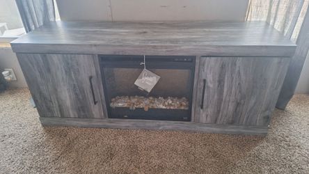 Fireplace TV stand