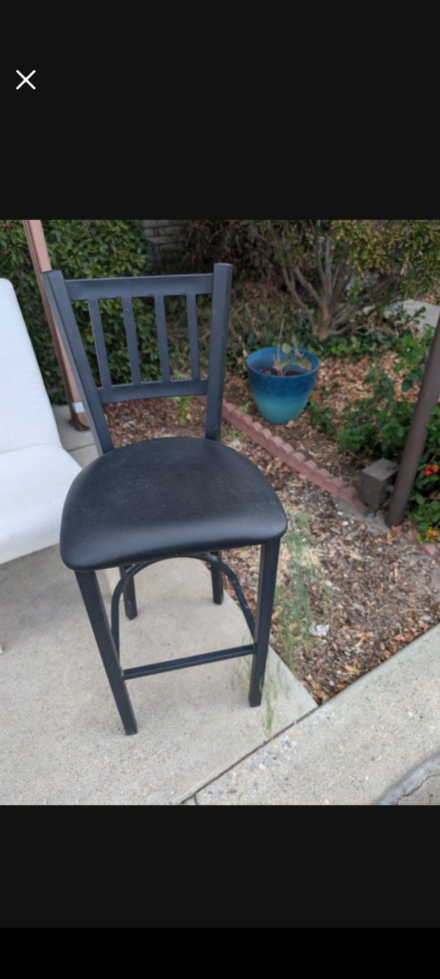 Metal. Sturdy High Chair $15