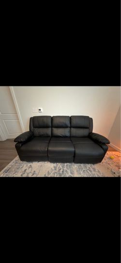 Black Reclining Couch