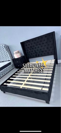 Queen size bed frame only