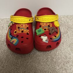 lucky Charms Kids Crocs Size 6