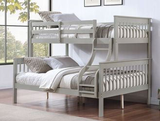 Brand New Grey Twin over Full Bunk Bed