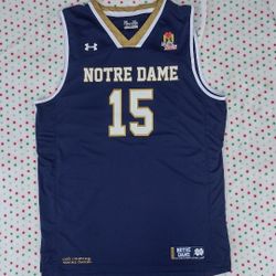 Under Armour Notre Dame Basketball Jersey Men's XL "Men Of Heart" Special Edition 