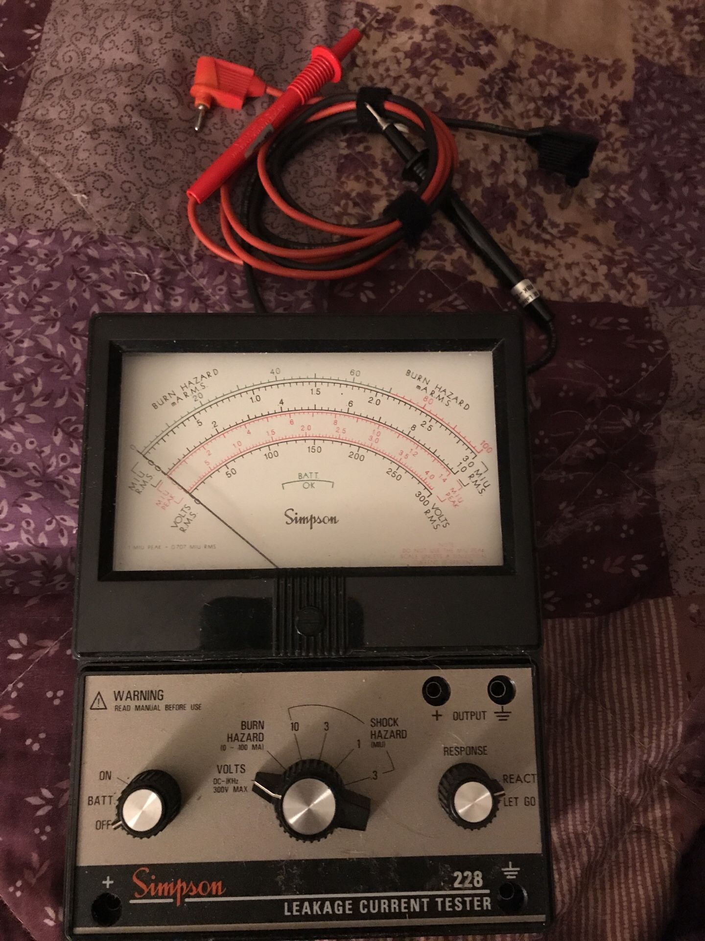 Simpson Model 228 “Leakage Current Tester”