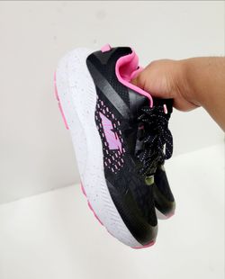 Black and Pink Chunky Sneakers