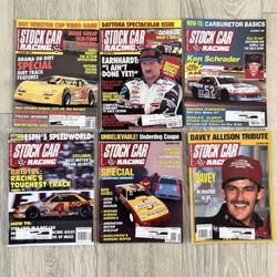 Vintage 1990s Stock Car Racing Magazines 