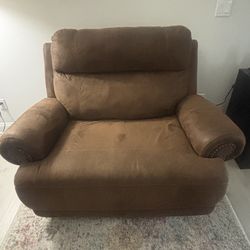 Two Oversized Recliners