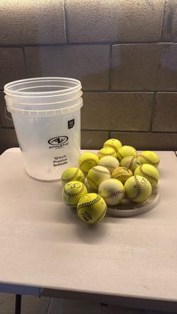 12” practice softballs