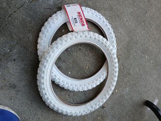 Kenda K50 16x2.125 White Bicycle Tires – Pair