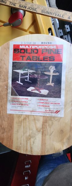 Solid Pine Table Top 18in