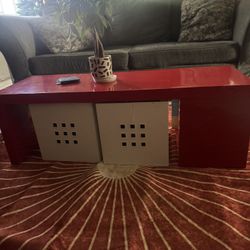 Red Modern Coffee Table $25
