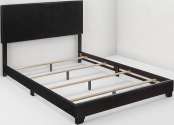 Black queen size bed frame