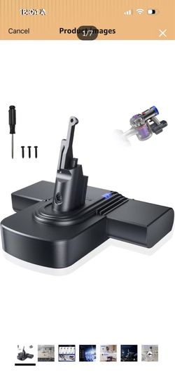 Brand new in box Up to 60 Minutes Runtime–Upgraded 8000mAh 21.6V Dyson V8 Battery Replacement,Compatible with Dyson V8 Animal Battery Replacement V8 A