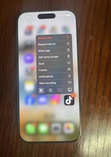 Iphone 16 pro with tik tok installed