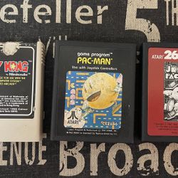 Atari Games Donkey Kong . PAC MAN JR PAC MAN