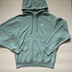 Unisex Small Turquoise Nike Cotton  Sweater Casual Hoodie Sportswear  