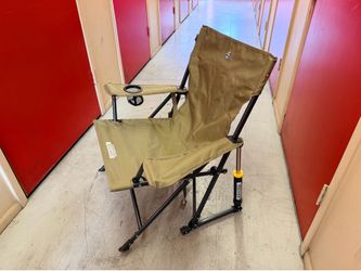 GCI Outdoor Kickback Rocker Low Profile Rocking Camp Chair, Aged Fatigue
