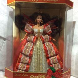 Happy Holidays Barbie 10th Anniversary doll New unused unopened 1997-98
