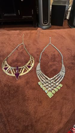 Two Statement Bib Necklaces Bundle