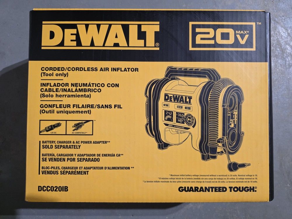 DeWalt 20Volt Inflator
