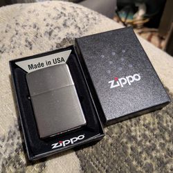 New Brushed Chrome Zippo