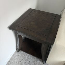 Rectangular Brown End Table