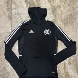  Men's Adidas  2021 Chicago fire Black COLD.RDY Raglan Warmup Pullover H21274 Size small 