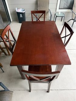 Dining Table with Barstools