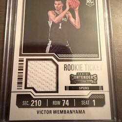 2023 PANINI CONTENDERS ROOKIE TICKET #RTS-WEM VICTOR WEMBANYAMA