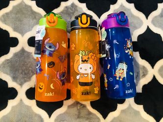 NEW. Zak 25 Oz Leak proof, Push Button Quick Lock Lid, Halloween Water Bottles Price is for Each