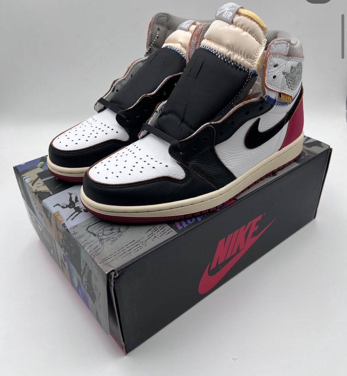 Bred Toe Union Jordan 1 High Top