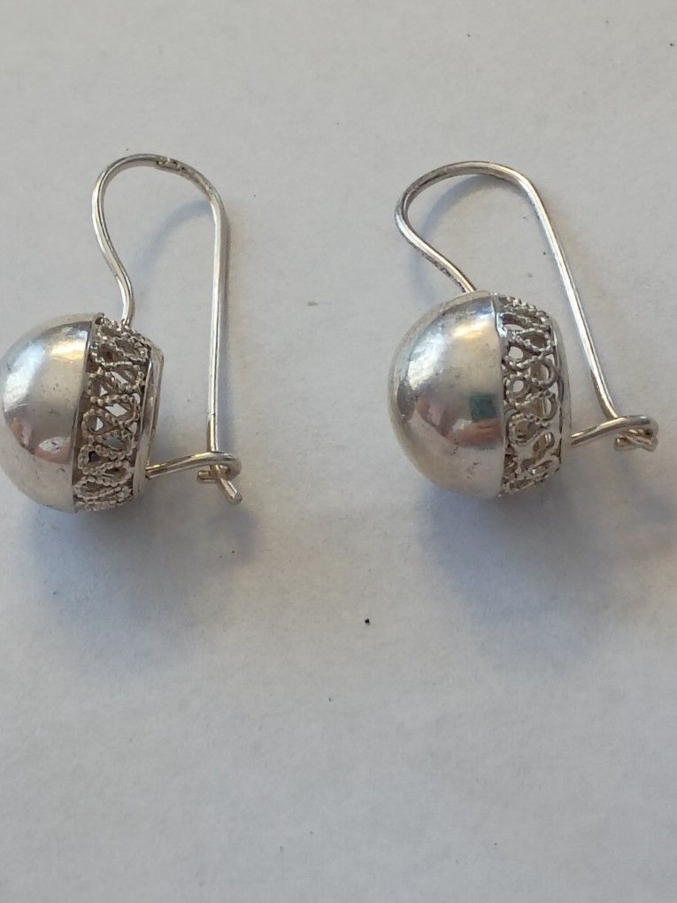 Silver Earrings Dangling