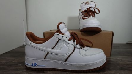Nike Air Force 1 Low FN5757-100 Size 10 White Brown Blue