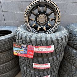 265/70/17 MUD TERRAIN RINES Y LLANTAS 17” CHEVY TACOMA 4RUNNER SILVERADO Y MAS TAMBIEN FINANCIAMOS