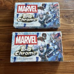 Tops chrome Marvel Cards 