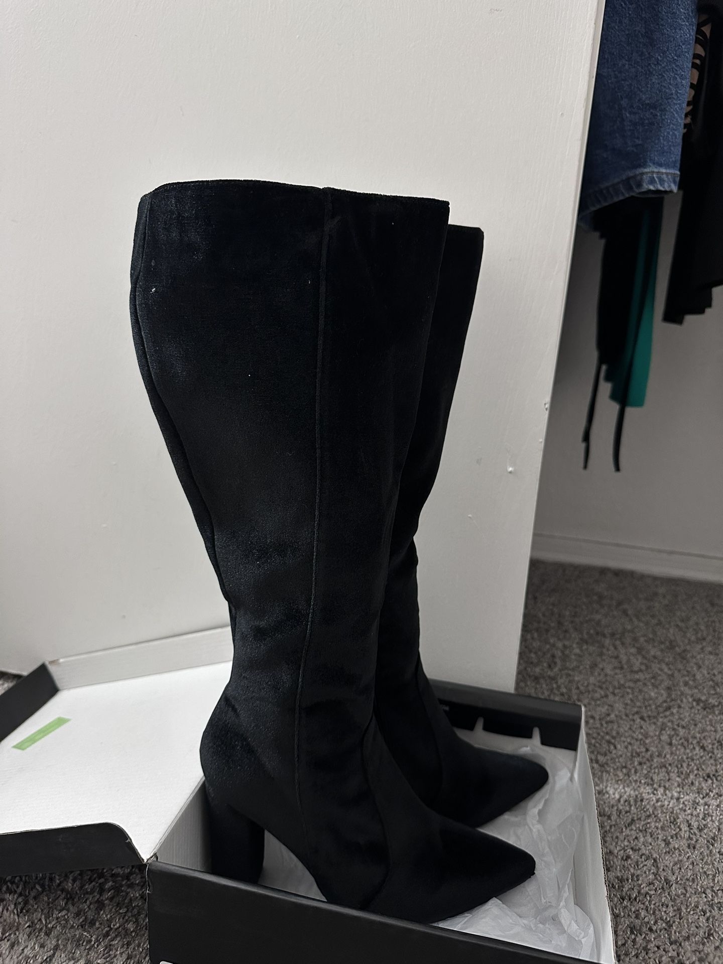 black velvet boots 